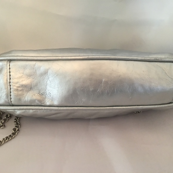 Candie's Small Dressy Silver Shoulder Bag - Picture 5 of 5
